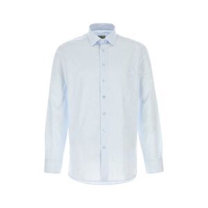 Etro Men Pastel Light Blue Cotton Shirt